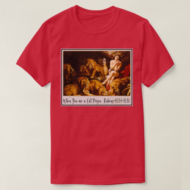 Rubens Cat person meme T-Shirt (Design Front)