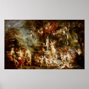 Rubens - Feast Of Venus Poster