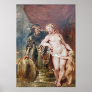 Rubens – Mars, Venus & Cupid Poster