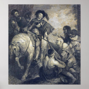 Rubens - St Martin Dividing His Cloak Poster