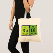 Rubi periodic table name tote bag (Front (Product))