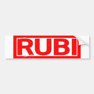 Rubi Stamp Bumper Sticker