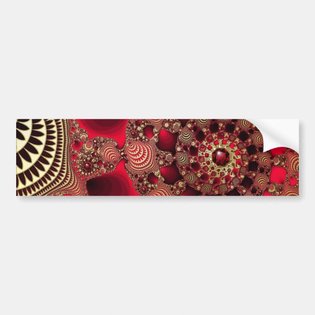 Rubies & Gold Bumper Sticker (Front)