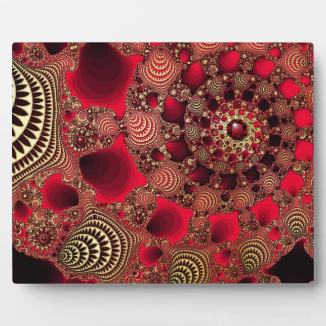 Rubies & Gold Photo Plaque (Front)