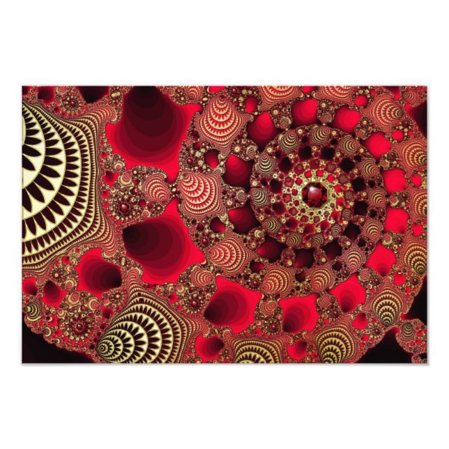 Rubies & Gold Photo Print (Front)