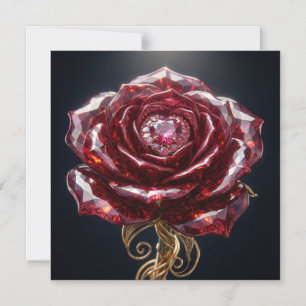 Rubies Red Magnet Card