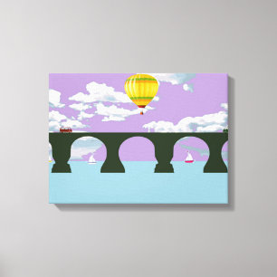 Rubinesque bridge canvas print