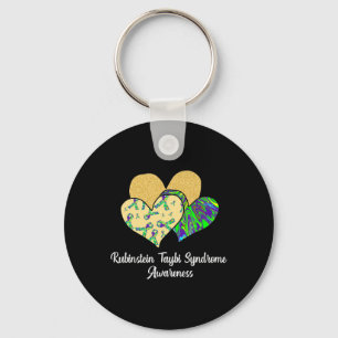 Rubinstein Taybi Syndrome Awareness Rts Hearts And Key Ring