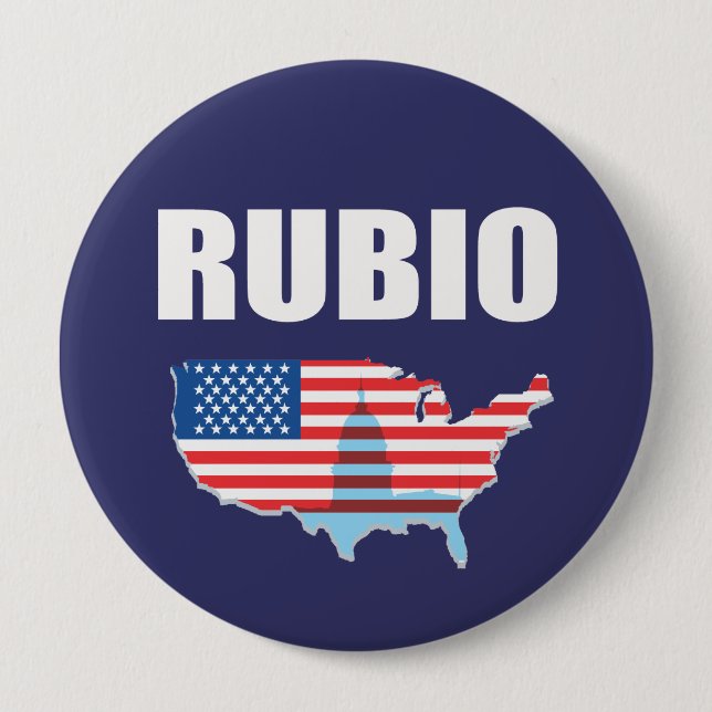 RUBIO 10 CM ROUND BADGE (Front)