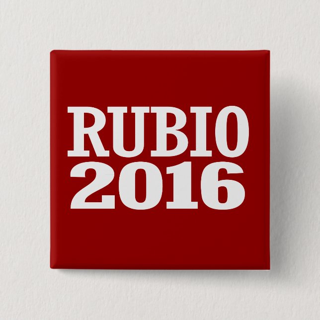 RUBIO 2016 15 CM SQUARE BADGE (Front)