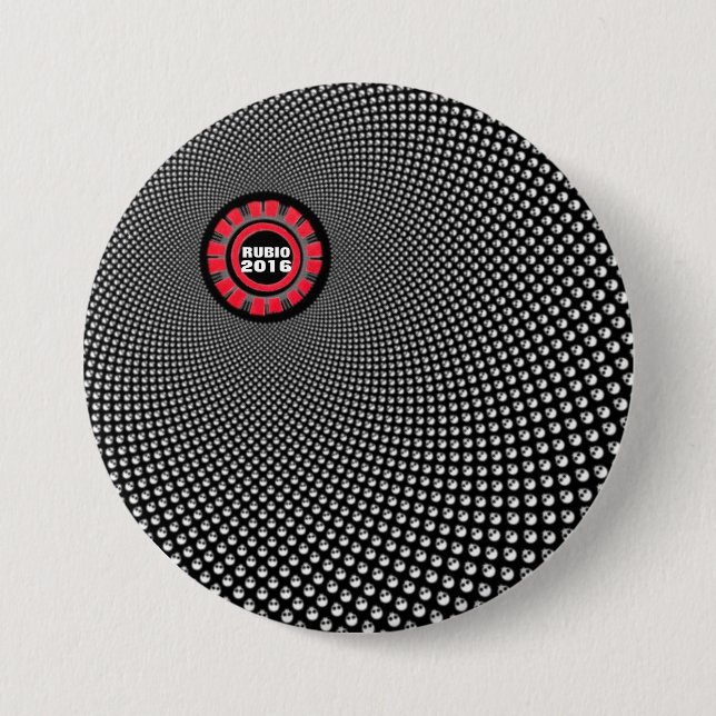 Rubio 2016 7.5 cm round badge (Front)