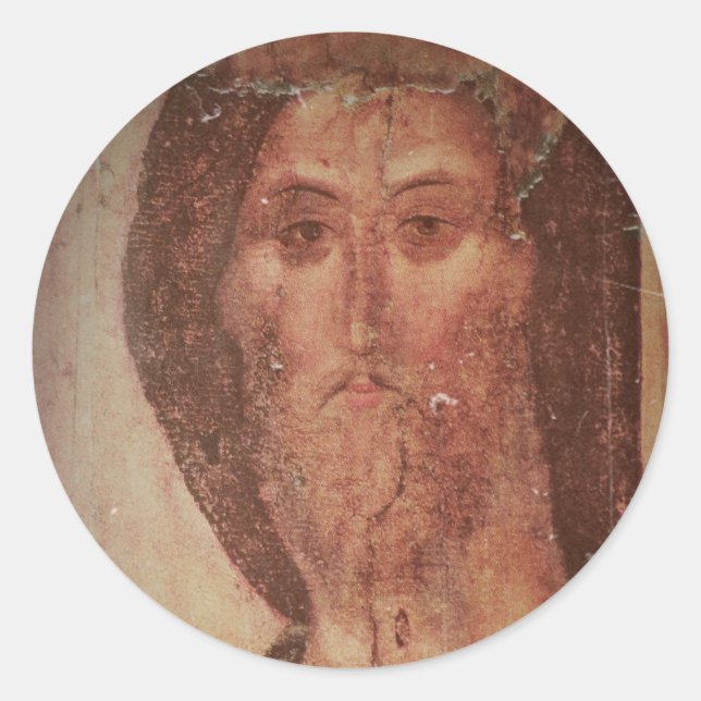 Rublev Jesus Christ Icon Classic Round Sticker (Front)