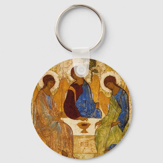 Rublev Trinity at the Table Key Ring (Front)