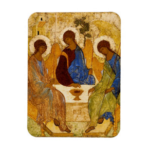 Rublev Trinity at the Table Magnet