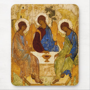 Rublev Trinity at the Table Mouse Mat