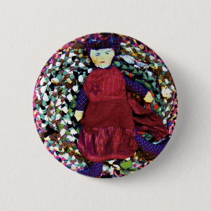 Rubra the Rag Queen 6 Cm Round Badge