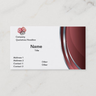 Ruby Abstract Business Card Template