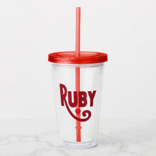 Ruby Acrylic Tumbler