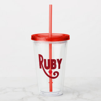 Ruby Acrylic Tumbler