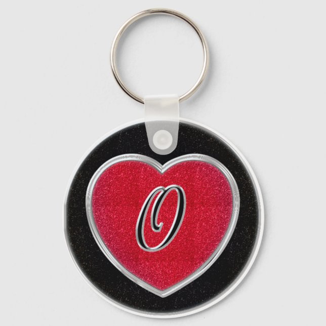 Ruby and Onyx Keychain (Front)