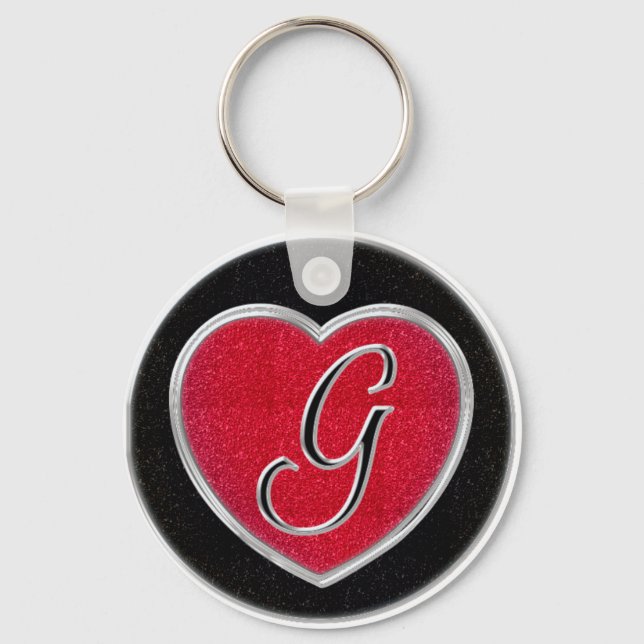 Ruby and Onyx Keychain (Front)