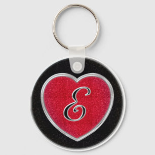 Ruby and Onyx Keychain