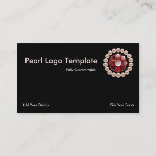 Ruby and Pearl Logo Business Card