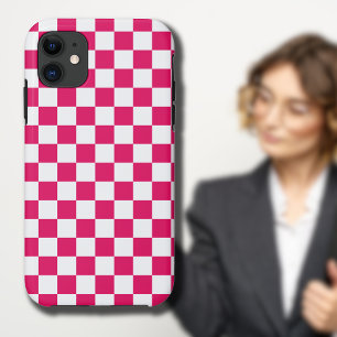 Ruby and White Chequered Vintage iPhone 11 Case