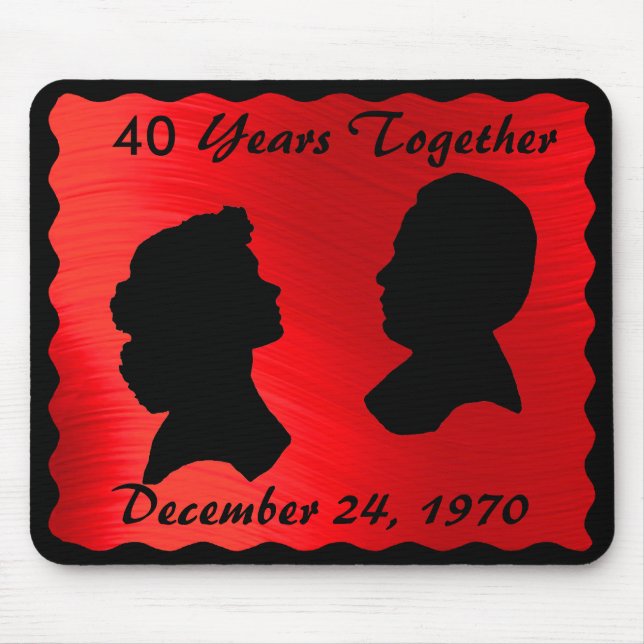 RUBY ANNIVERSARY-MOUSEPAD MOUSE MAT (Front)