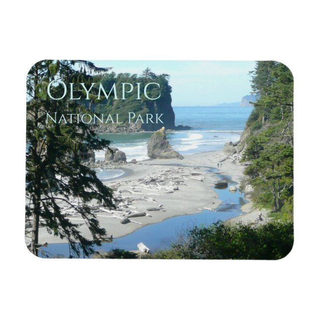 Ruby Beach Olympic National Park Magnet (Horizontal)