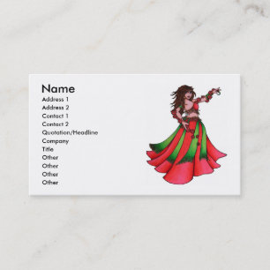 Ruby Belly Dancer Business Cards