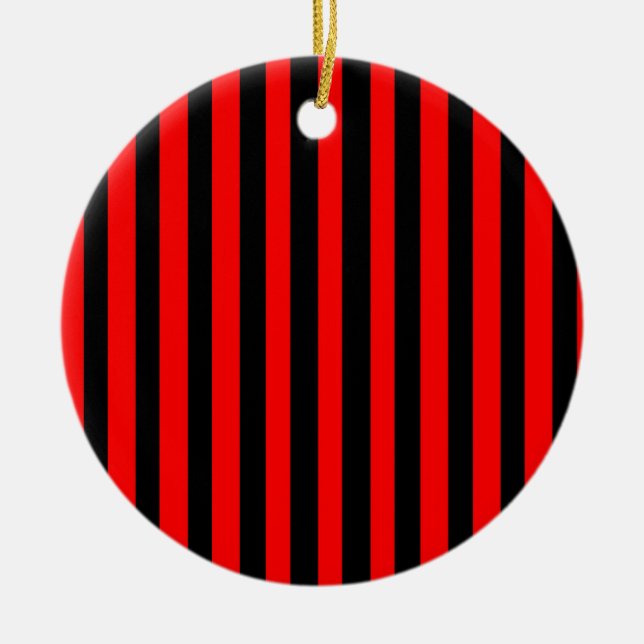 Ruby Black Ceramic Ornament (Front)