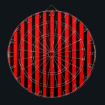 Ruby Black Dartboard<br><div class="desc">Ruby Black is a simple design of black and red stripes that suits all occasions and items. This image is available on a variety of other products,  just click the link below the photo near 'About this Design'.</div>