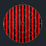 Ruby Black Dartboard<br><div class="desc">Ruby Black is a simple design of black and red stripes that suits all occasions and items. This image is available on a variety of other products, just click the link below the photo near 'About this Design'.</div>