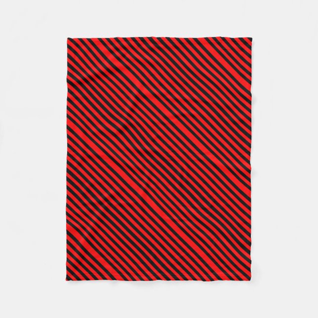 Ruby Black Fleece Blanket (Front)