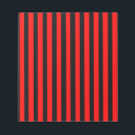 Ruby Black Notepad<br><div class="desc">Ruby Black is a simple design of black and red stripes that suits all occasions and items. This image is available on a variety of other products,  just click the link below the photo near 'About this Design'.</div>