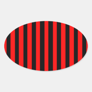 Ruby Black Oval Sticker