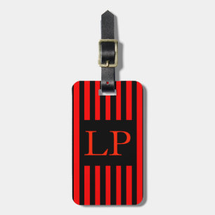 Ruby Black Personalised Luggage Tag