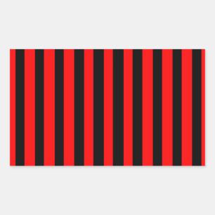 Ruby Black Rectangular Sticker