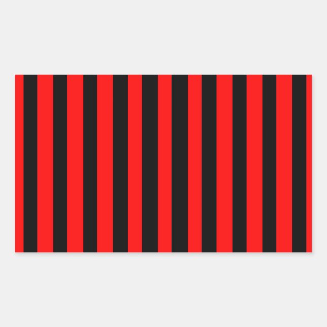 Ruby Black Rectangular Sticker (Front)