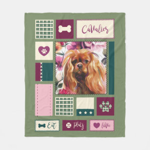 Ruby Cavalier blanket   medium   green pink