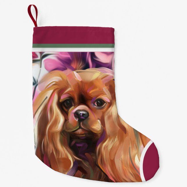 Ruby Cavalier Christmas Ornament | Stocking (Front)