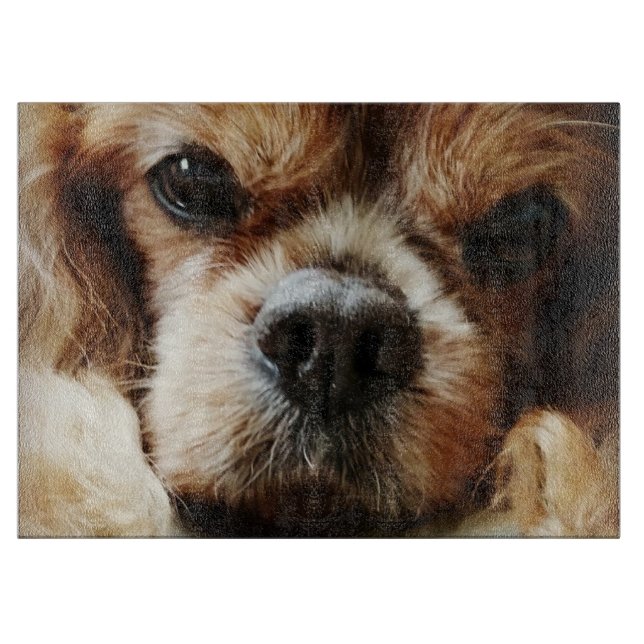 Ruby Cavalier Cutting Board (Front)