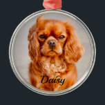 Ruby Cavalier King Charles Spaniel Dog Metal Tree Decoration<br><div class="desc">Ruby Cavalier King Charles Spaniel Dog Ornament</div>