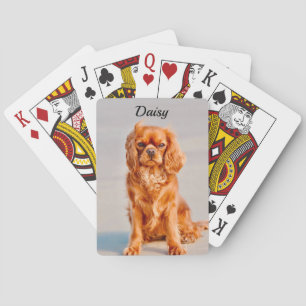 Ruby Cavalier King Charles Spaniel Dog Playing Cards