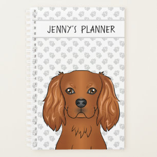 Ruby Cavalier King Charles Spaniel Dog & Title Planner