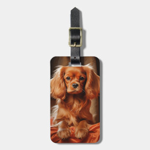 Ruby Cavalier King Charles Spaniel Luggage Tag