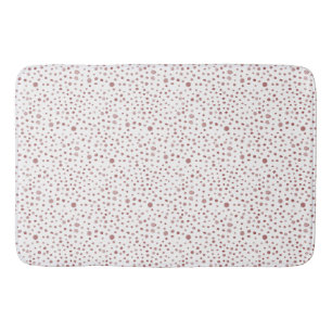 Ruby Confetti Watercolor Dots Bath Mat