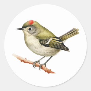 Ruby-crowned Kinglet Bird Stickers
