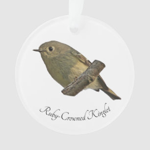 Ruby-Crowned Kinglet Ornament